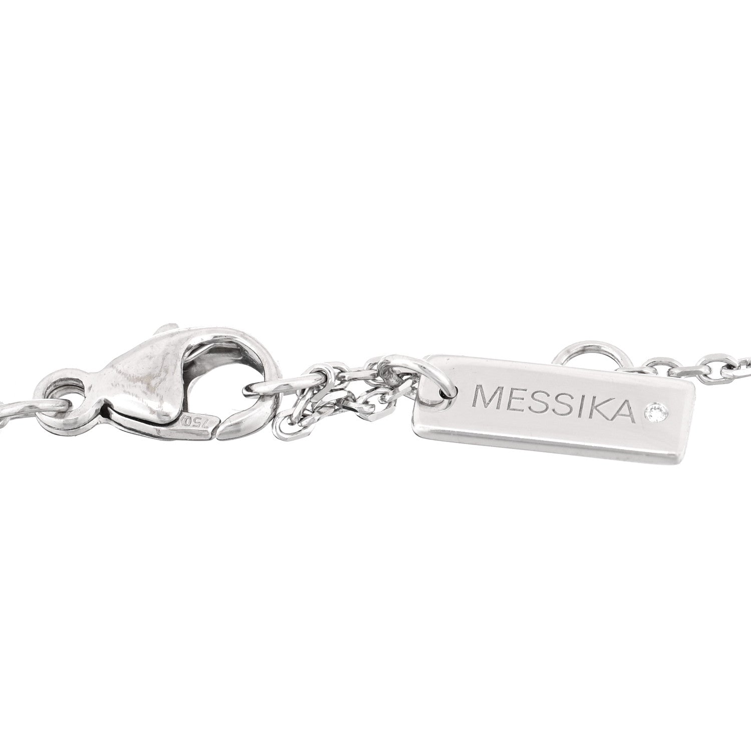 Messika 18K White Gold Diamond Classic Baby Move Pave Bracelet 3 of 4