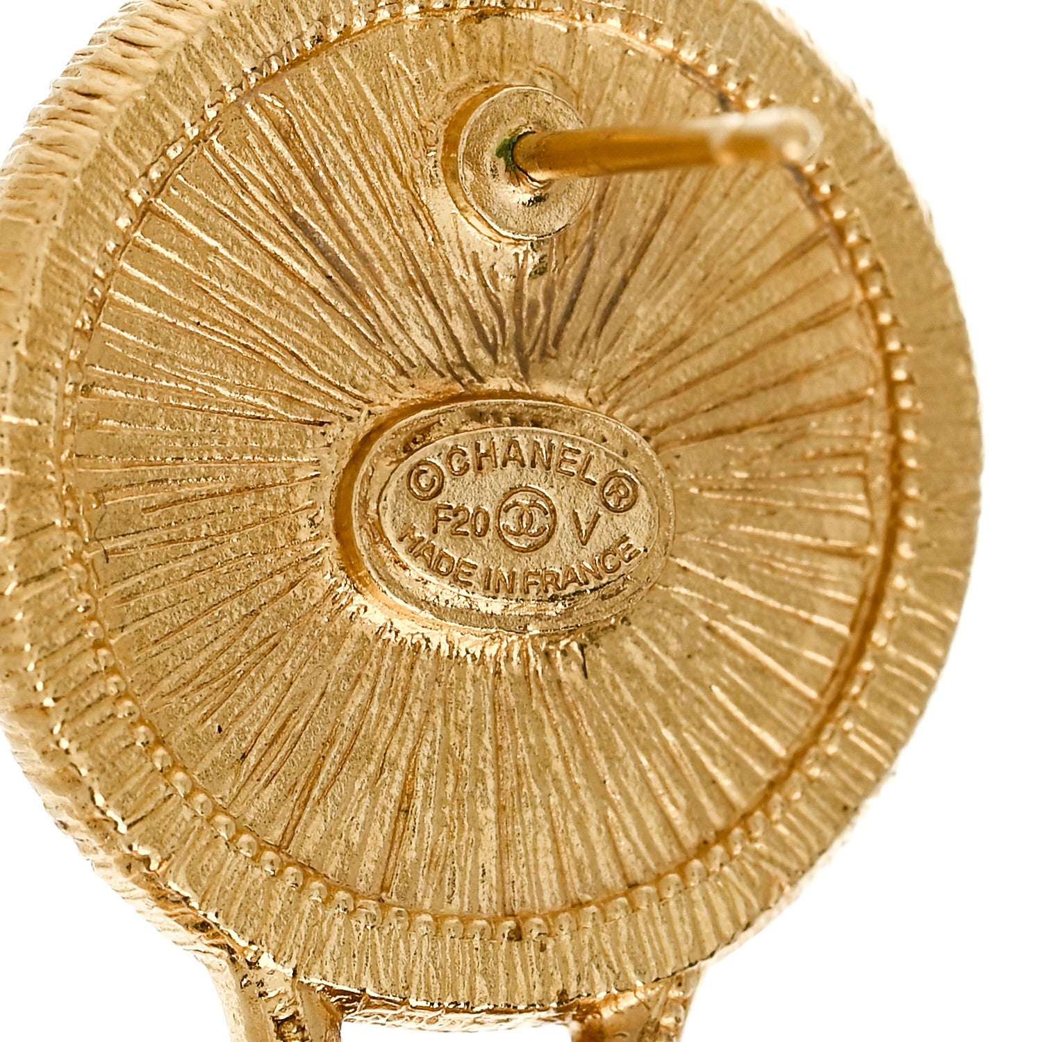Chanel Pearl CC Tags Drop Earrings Gold 4 of 5