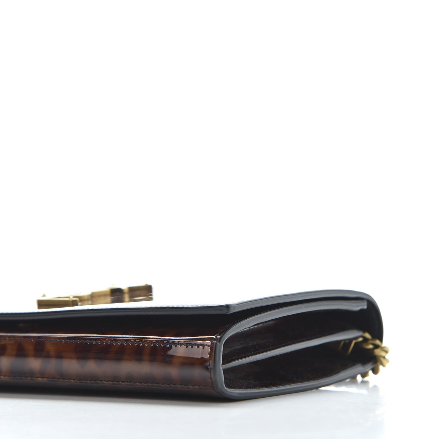 Patent Monogram Chain Wallet Tortoiseshell