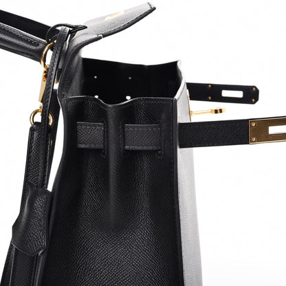 Hermes Epsom Kelly Sellier 28 Black 14 of 39