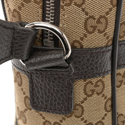 Gucci Monogram Dollar Calfskin Large Camera Case Beige Ebony Testa di Moro Marrone Scuro 11 of 13