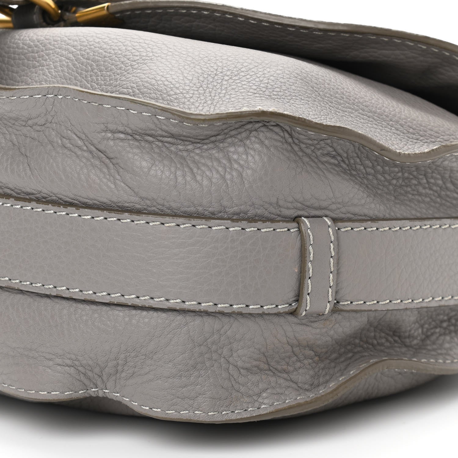 Chloe Calfskin Medium Marcie Round Crossbody Bag Cashmere Grey 11 of 14