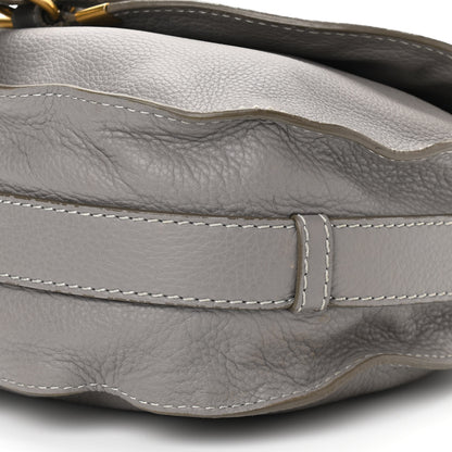 Chloe Calfskin Medium Marcie Round Crossbody Bag Cashmere Grey 11 of 14