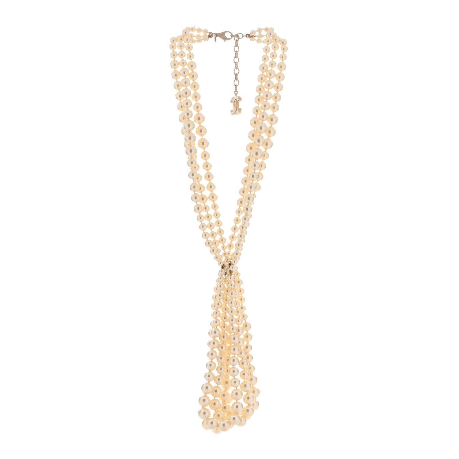 Chanel Graduated Pearl CC Long Necklace 2 of 3