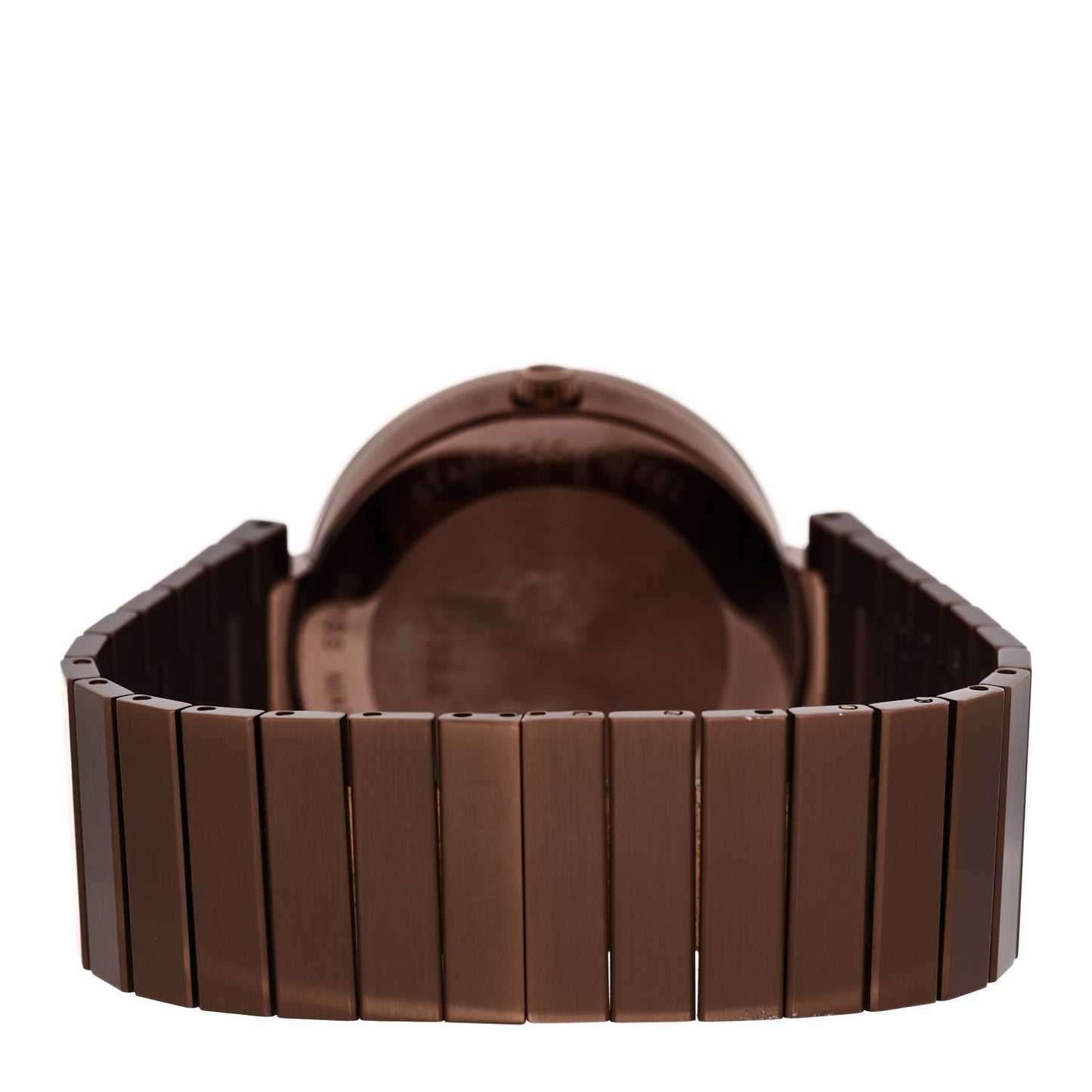 Stainless Steel 42mm Interlocking Quartz Watch Grey