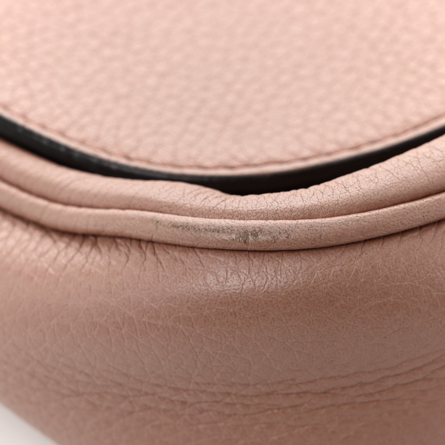 Gucci Pebbled Calfskin Medium Soho Flap Crossbody Pale Pink 11 of 11