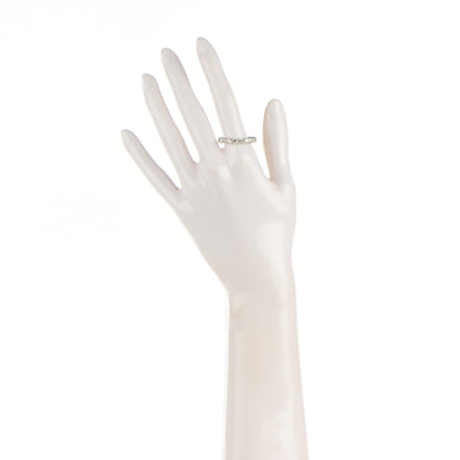 Tiffany Platinum Diamond Shared Setting Band Ring 8.25 2 of 15