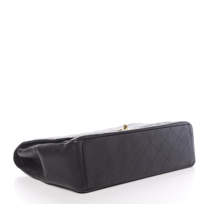 Chanel Caviar Quilted Maxi Double Flap Black 4 of 12