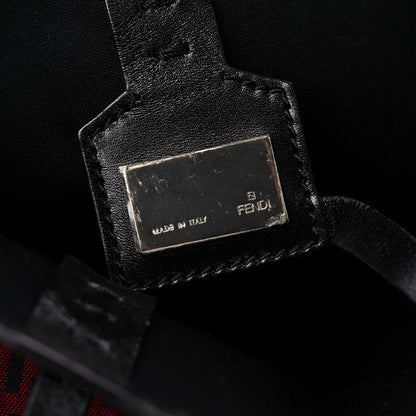 Fendi Zucchino Tote Red Black 8 of 13