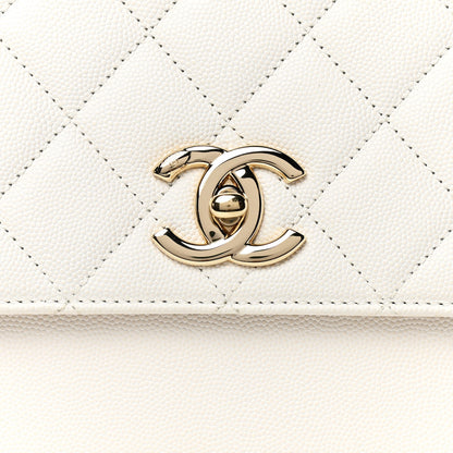 Chanel Caviar Quilted Large Business Affinity Flap White 7 of 11