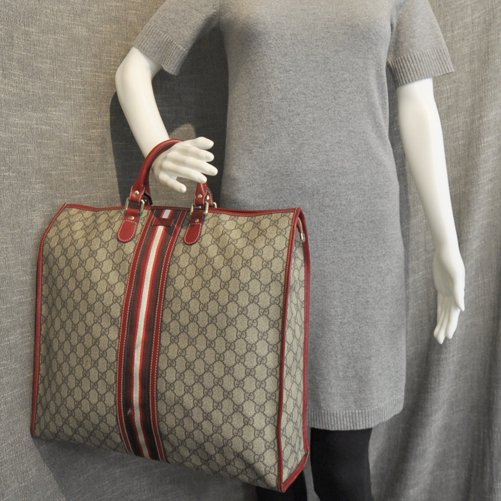 GG Plus Monogram Web Large Joy Tote Bag