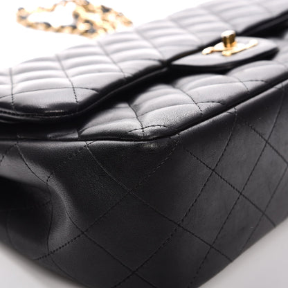 Chanel Lambskin Quilted Jumbo Double Flap Black 9 of 16
