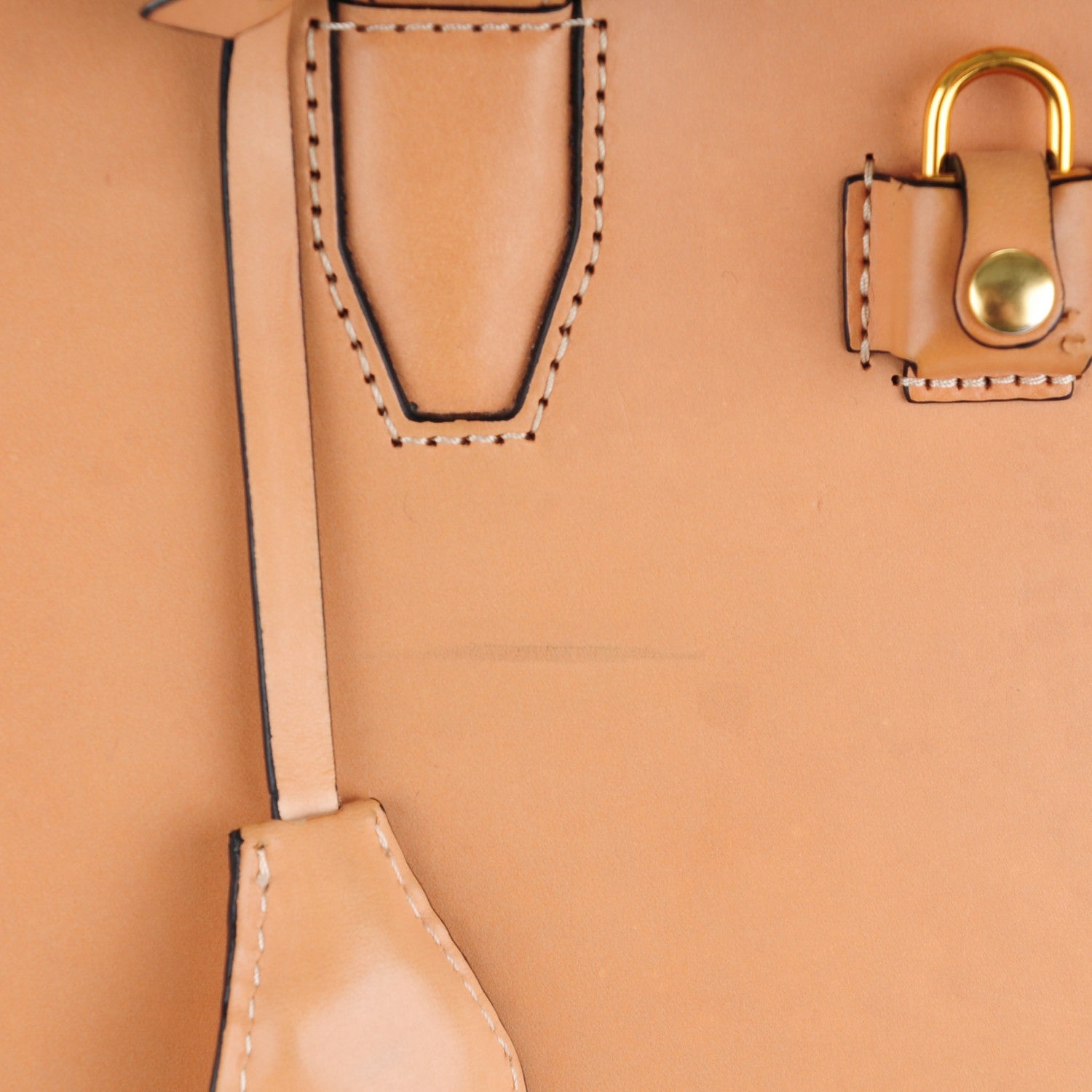 Alexander Wang Calfskin Pelican Satchel Tan Antique Brass Hardware 11 of 13