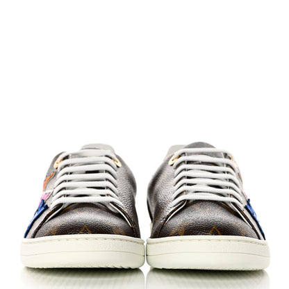 Louis Vuitton Calfskin Monogram LV Black Heart Sneakers 38 Cacao 2 of 9