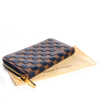 Louis Vuitton Damier Paillettes Zippy Wallet Blue 4 of 7