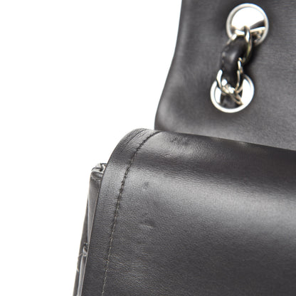Chanel Lambskin Quilted Jumbo Double Flap Dark Grey 9 of 12