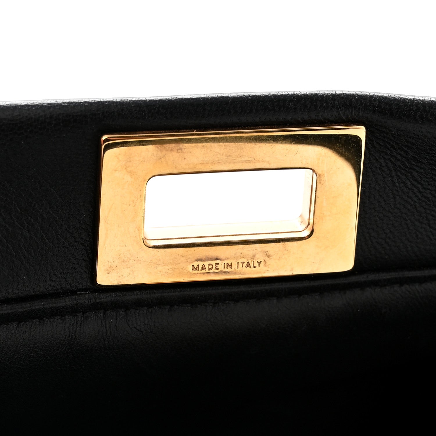 Fendi Nappa Mini Peekaboo Iconic Satchel Black 8 of 11