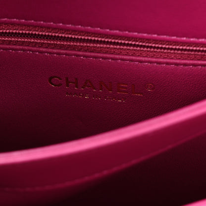 Chanel Lambskin Quilted Small Trendy CC Flap Dual Handle Bag Dark Pink 6 of 11
