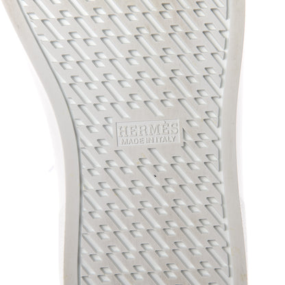 Hermes Nappa Womens Avantage Sneakers 38 White Argent 7 of 7
