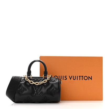 Louis Vuitton Calfskin Bubblegram Papillon BB Black 10 of 10