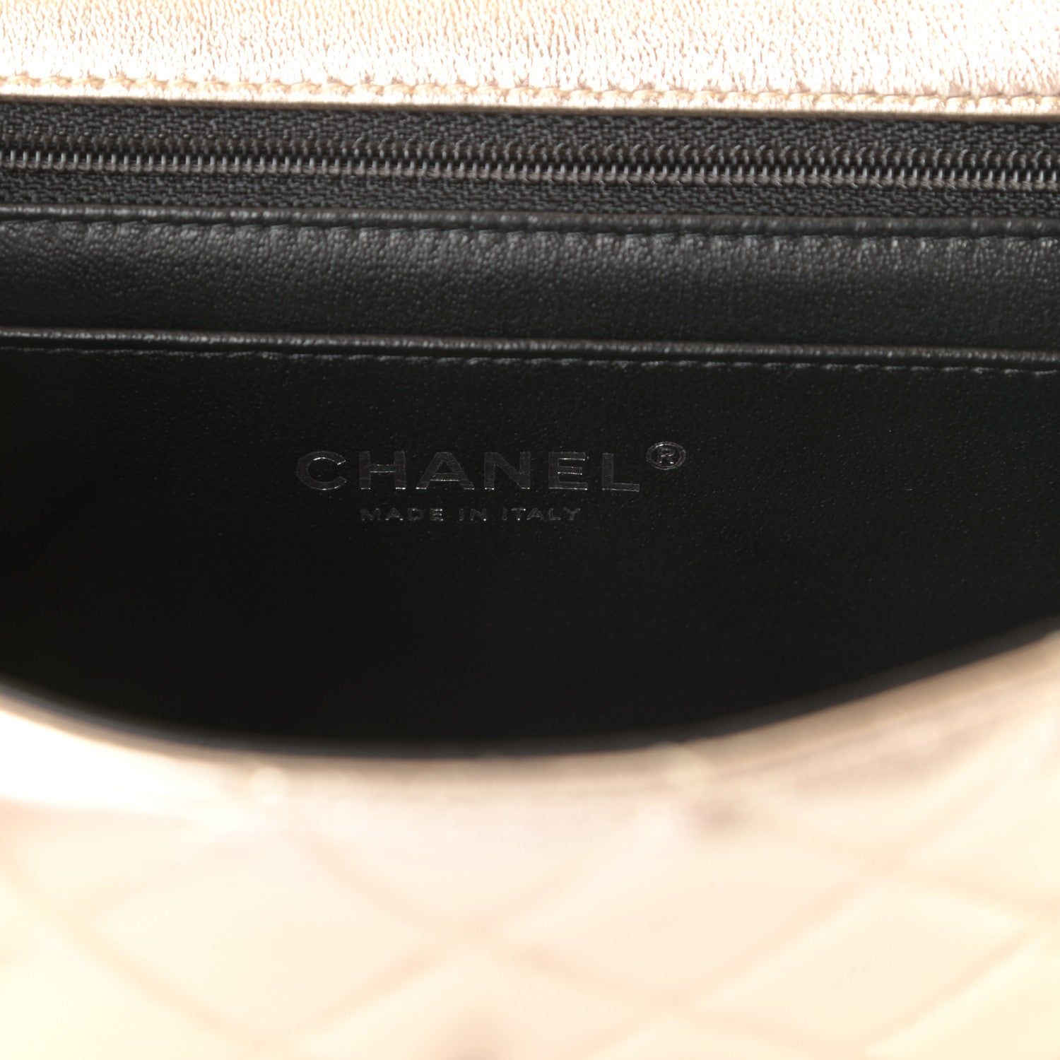 Chanel Metallic Lambskin Quilted Mini Rectangular Flap Gold Black 6 of 10