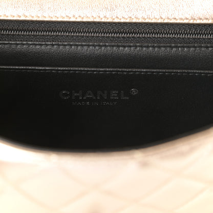 Chanel Metallic Lambskin Quilted Mini Rectangular Flap Gold Black 6 of 10