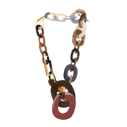 Hermes Lacquered Wood Buffalo Horn Duncan Necklace 3 of 5