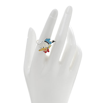 Gucci X Disney Sterling Silver Enamel Daisy Duck Ring 54 7 2 of 5