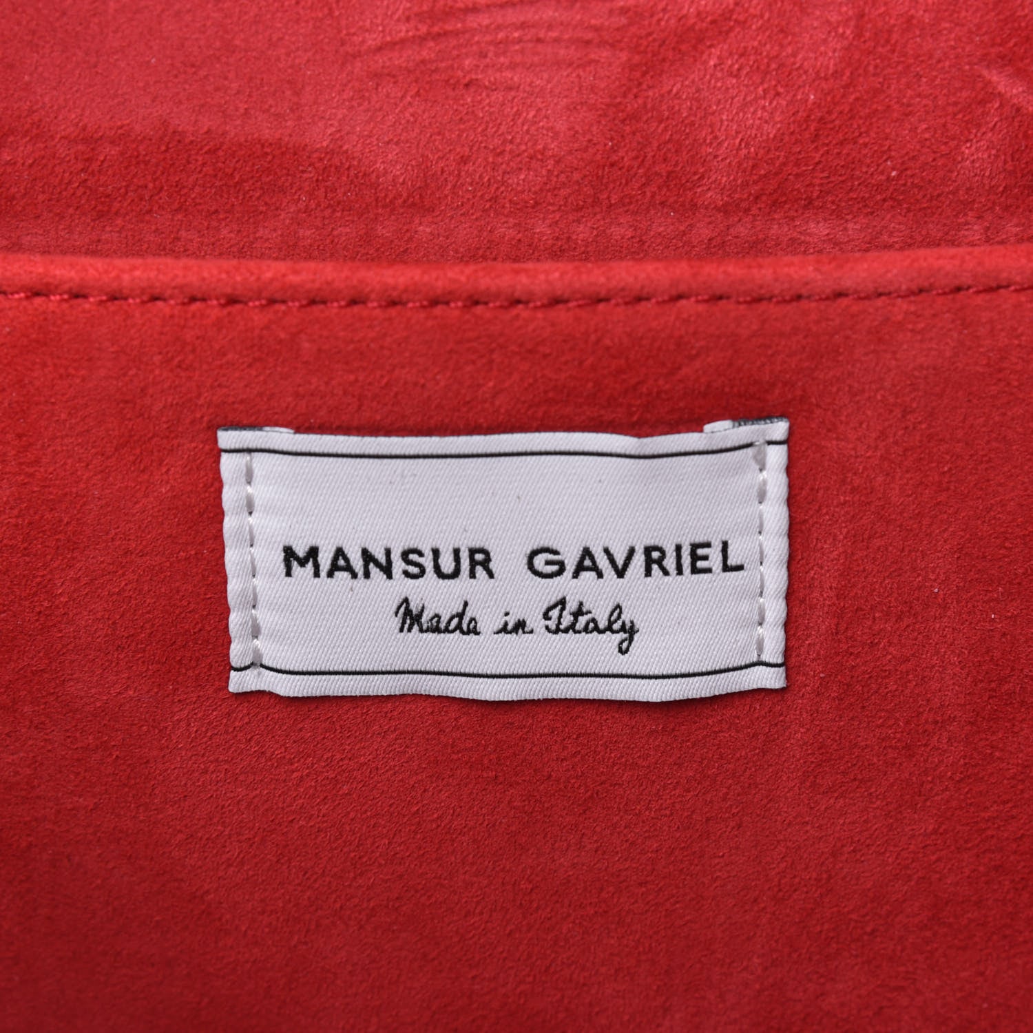Mansur Gavriel Calfskin Circle Crossbody Bag Flamma 7 of 12