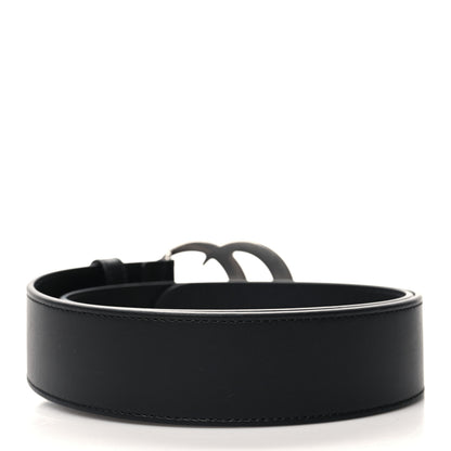 Gucci Moon Calfskin Nickel Double G 40mm Belt 80 32 Black 2 of 5