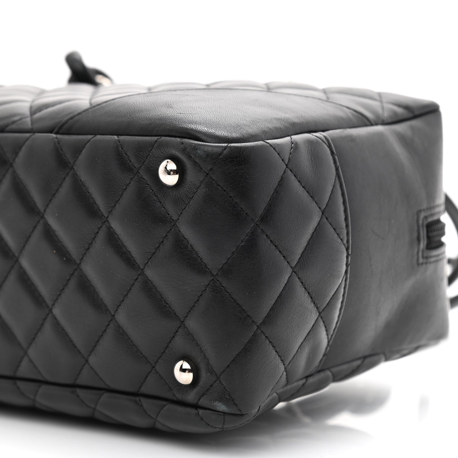 Chanel Calfskin Quilted Large Cambon Bowler Black 10 of 10