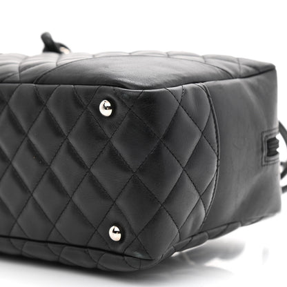 Chanel Calfskin Quilted Large Cambon Bowler Black 10 of 10