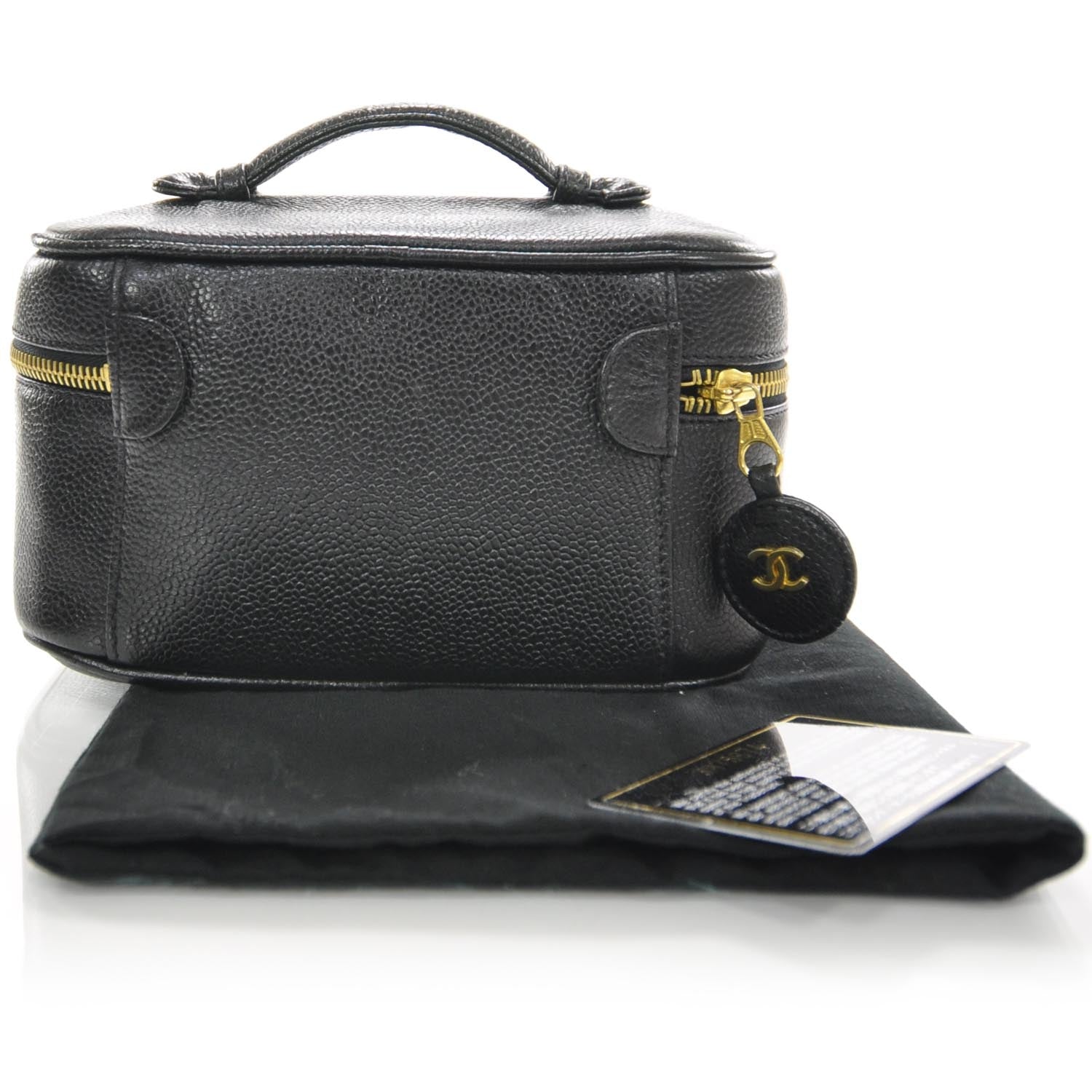 Chanel Caviar Cosmetic Vanity Bag Black 1 of 7