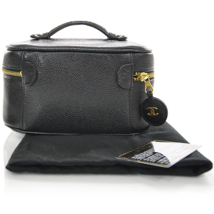 Chanel Caviar Cosmetic Vanity Bag Black 1 of 7
