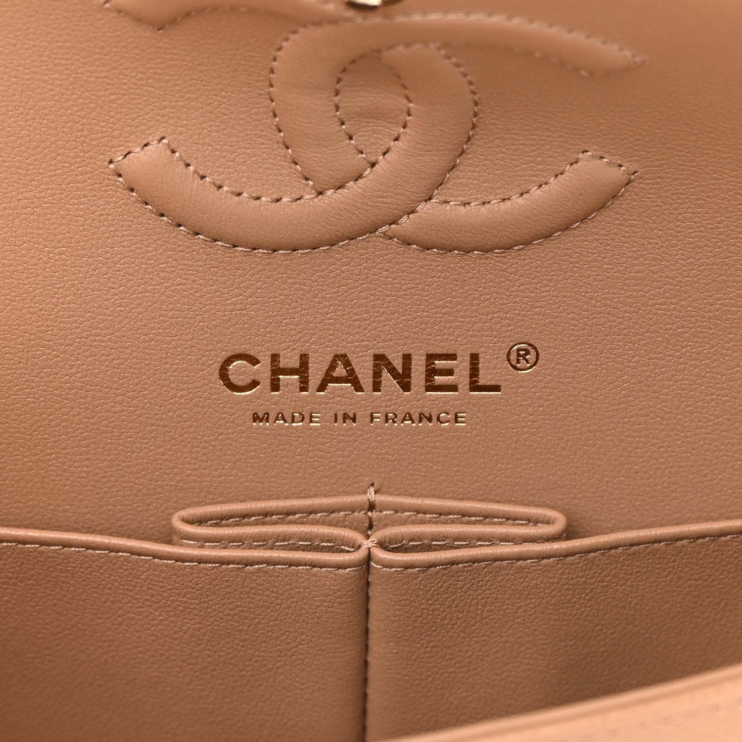 Chanel Caviar Quilted Small Double Flap Dark Beige 6 of 11