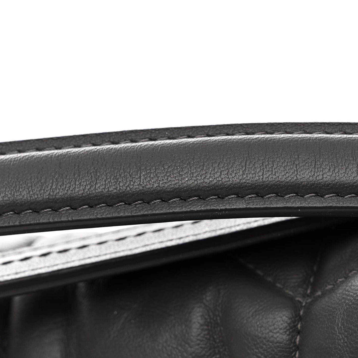 Lambskin Quilted Small Loulou Puffer Monogram Chain Satchel Concrete