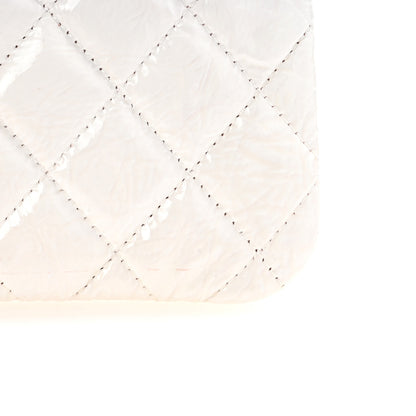 Chanel Ombre Patent Calfskin Quilted Medium Cosmetic Case Pink White 8 of 9