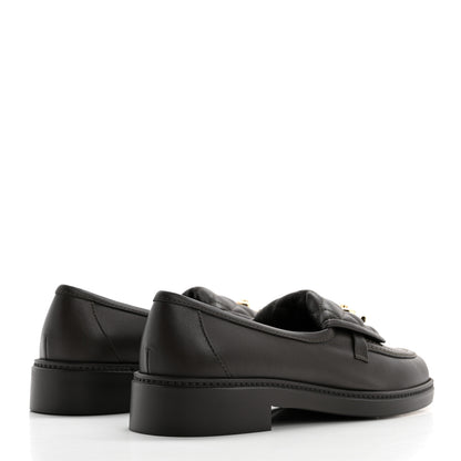Chanel Lambskin Quilted CC Turnlock Loafers 39 Dark Brown 4 of 9