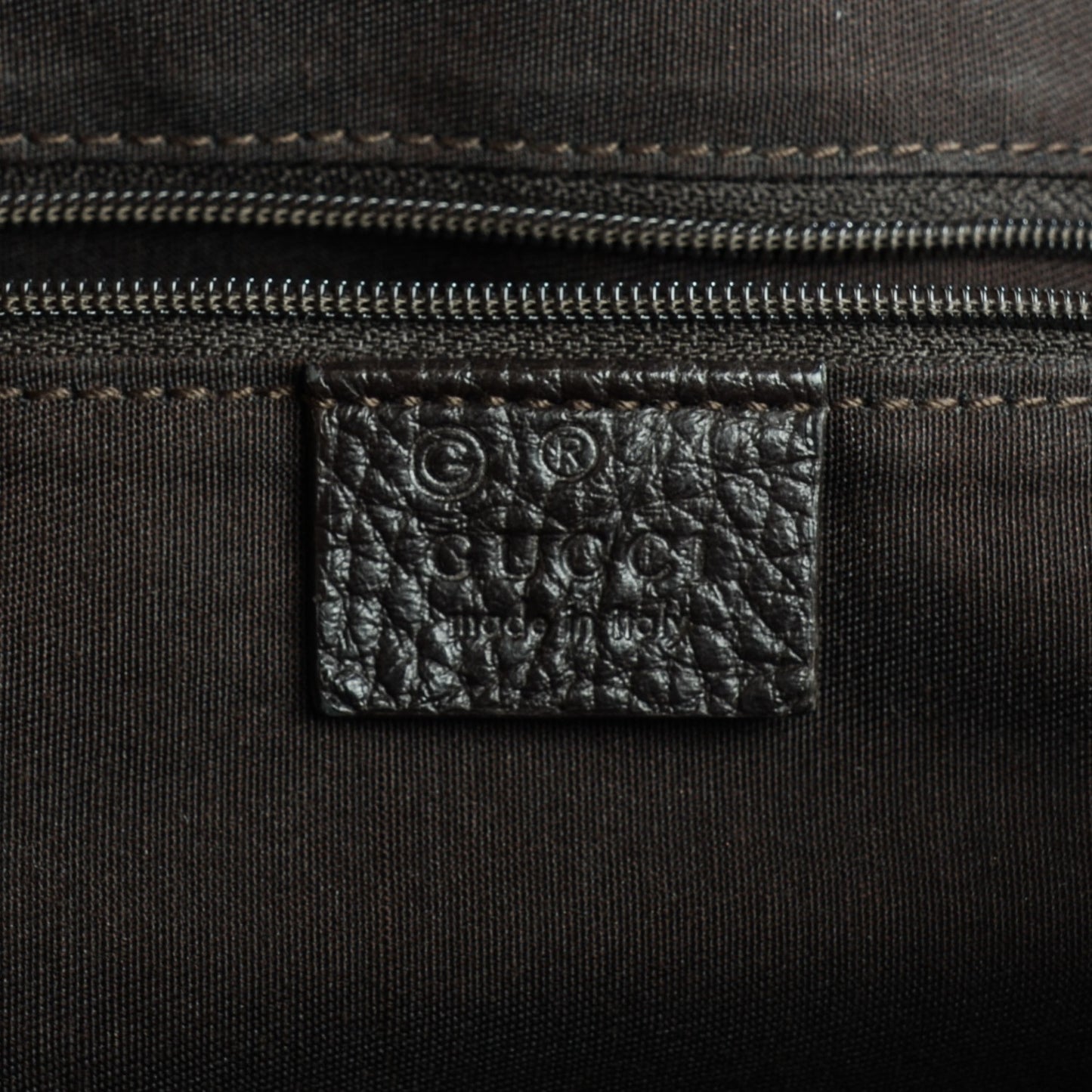 Crystal Monogram Large Princy Tote Dark Brown