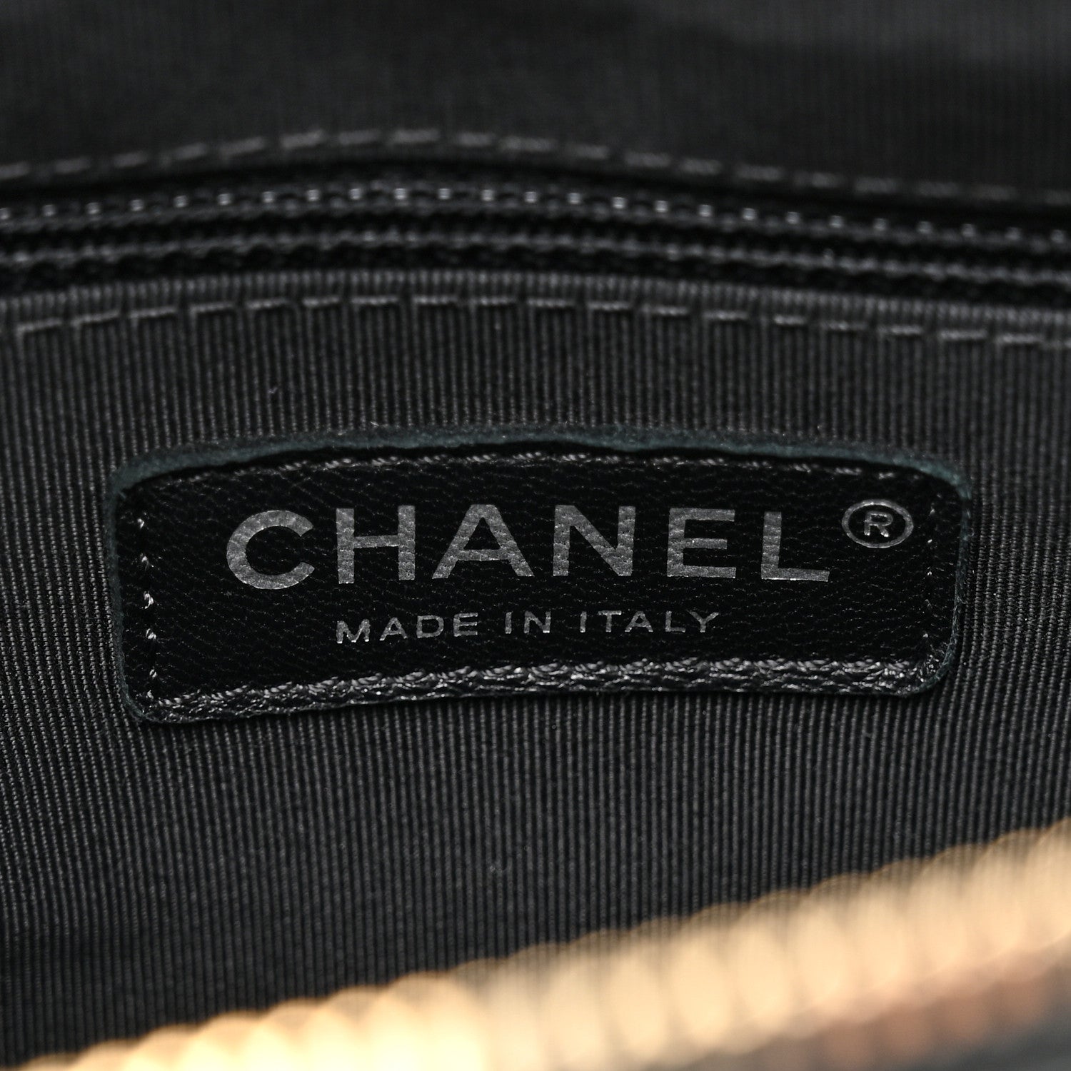 Chanel Tweed Calfskin Quilted Medium Gabrielle Hobo Black 6 of 10