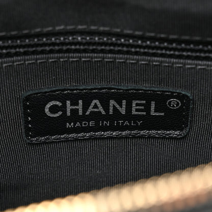 Chanel Tweed Calfskin Quilted Medium Gabrielle Hobo Black 6 of 10