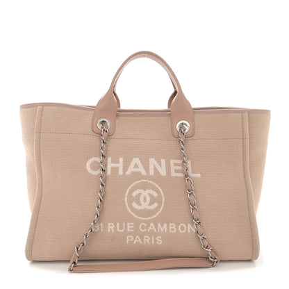 Chanel Mixed Fibers Medium Deauville Tote Beige 1 of 16