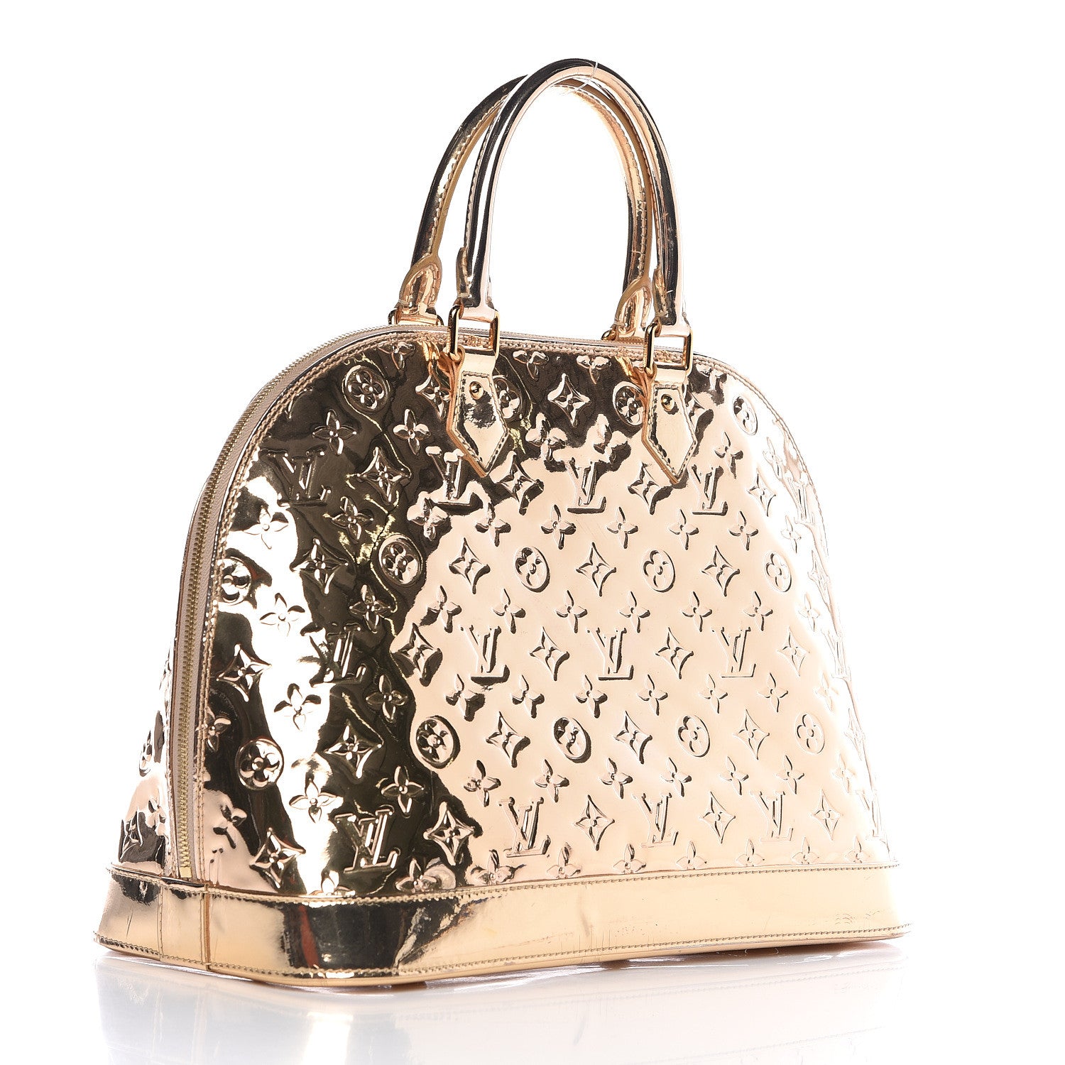 Louis Vuitton Monogram Miroir Alma MM Gold 3 of 13