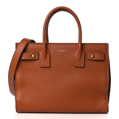 Saint Laurent Grained Calfskin Baby Sac De Jour Supple Canyon 3 of 9