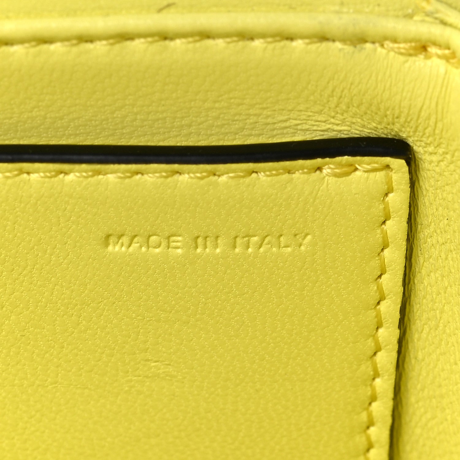 Valentino Garavani Nappa One Stud Chain Clutch Pale Yellow 7 of 9