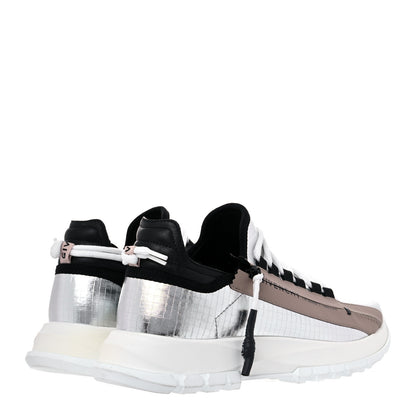 Givenchy Metallic Spectre Low Runners Sneakers 39 Silver Black 4 of 12