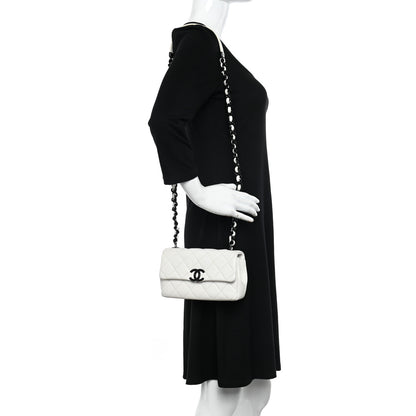 Chanel Caviar Quilted My Everything Small Flap White Black 2 of 12