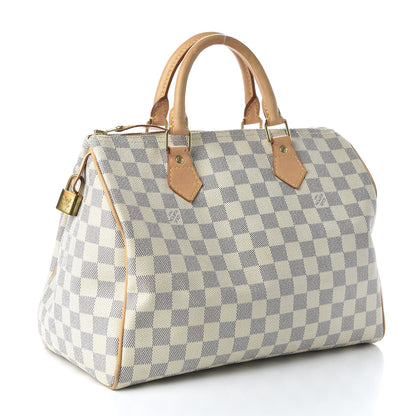 Louis Vuitton Damier Azur Speedy 30 3 of 10