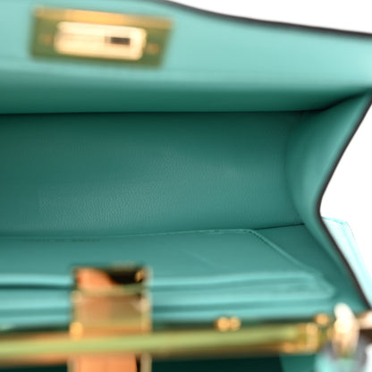 Fendi Shiny Nappa Petite Peekaboo I SEE U Satchel Spring Turquoise 5 of 12