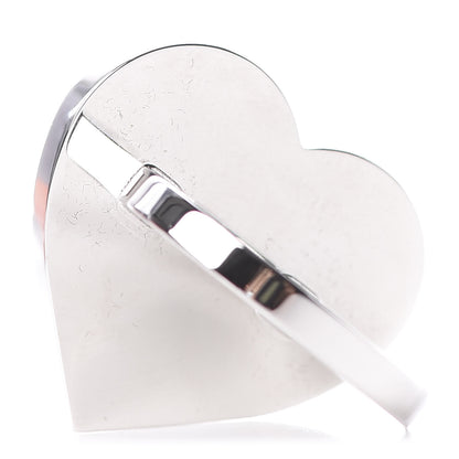 Hermes Palladium Coeur Scarf Ring Rouge 3 of 5